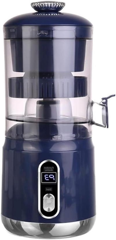 Elektrische Citruspers - Sapcentrifuge - Vers Sap Maken - Hoge Sapopbrengst 95% - 110 mm Fruit - Blauw