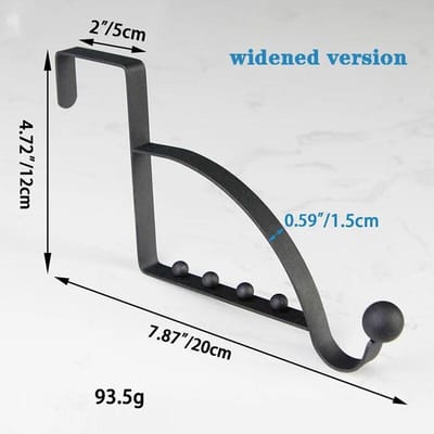 Over De Deur Haak Hanger Jas Hoed Huishoudelijke Houder Opberg Multifunctionele Hanger Organizer Haken Tas Hot Organisatie Huishoudelijk zwart