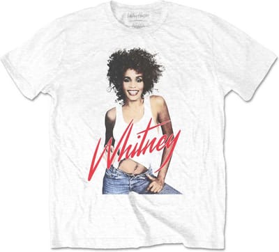 Whitney Houston - Wanna Dance Photo Heren T-shirt - S - Wit