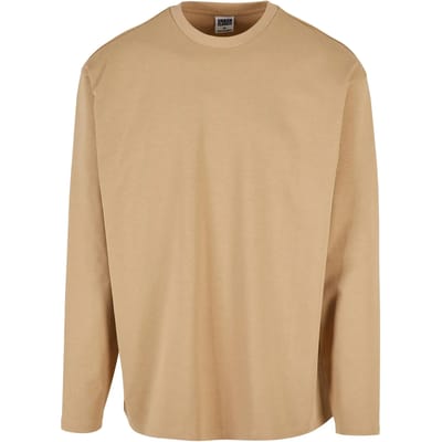 Urban Classics - Ultra Heavy Oversized Longsleeve shirt - L - Beige