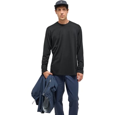 Haglofs Kaise Wool T-shirt Met Lange Mouwen Zwart L Man