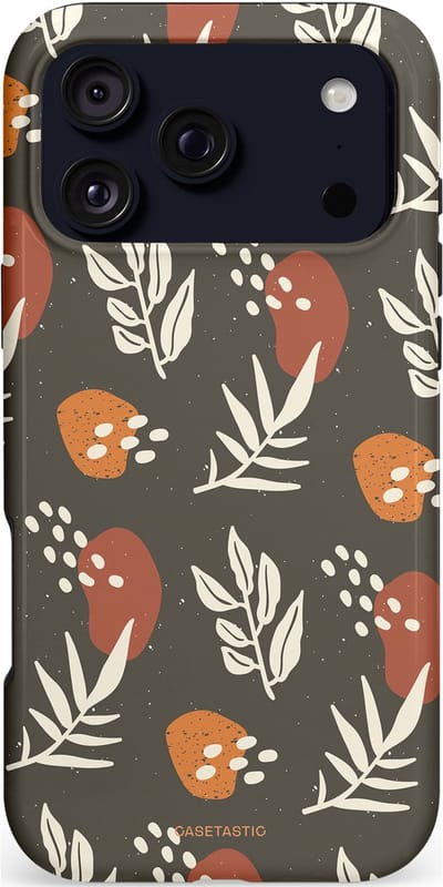 Casetastic hoesje geschikt voor Apple iPhone 17 Pro Max - MagSafe - Dubbellaagse bescherming - Zandsteen - Fashion Case - Donkergrijs Taupe Grijs Terracotta