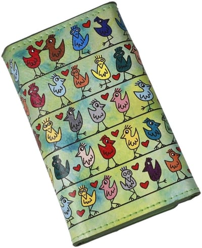 Goebel - James Rizzi | Sleuteltasje Birds on a Love Wire | Pop Art - Sleutel mapje - 2 stuks