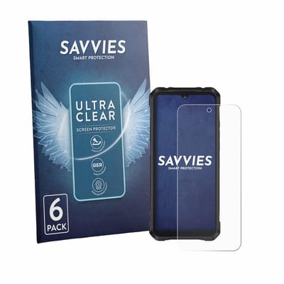 Savvies - Screenprotector voor Cubot King Kong Power 5 - Folie Beschermfolie transparant 6 Stuks