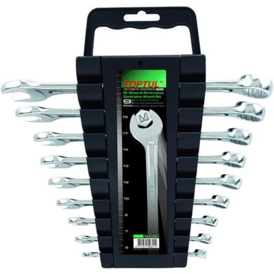 Schroeven en steeksleutelset TOPTUL 10st(6 7 8 10 11 12 13 14 17 19mm)