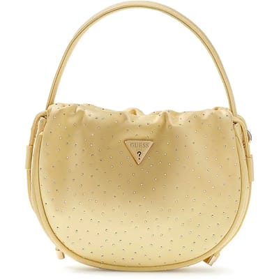 GUESS schoudertas handtas Elsie Pouch Gold goudkleurig