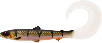 Westin Bullteez Curltail 8cm 3g – Curltail Softbait voor Baars, Snoekbaars en Snoek - Kleur : Bling Perch