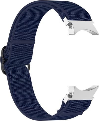 Nylon bandje - geschikt voor Samsung Galaxy Watch 7 / Watch FE / Watch 6 / Watch 6 Classic / Watch 5 / Watch 5 Pro / Watch 4 / Watch 4 Classic - blauw
