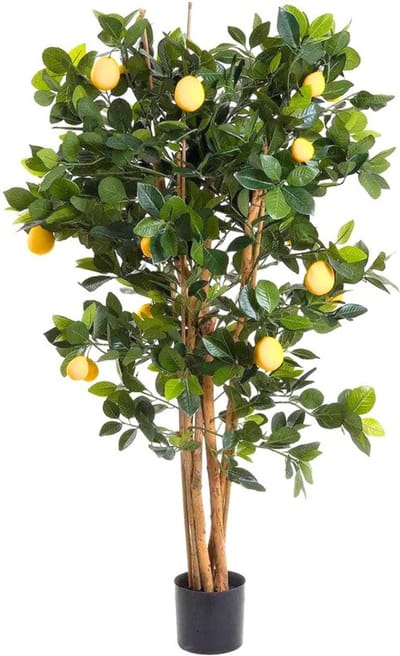 Kunst Citroenboom 120cm | Citrus Kunstboom | Citroen Kunstplant | Kunstplant voor Binnen | Neppe Citroenboom