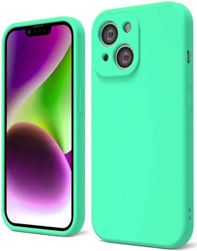 Hoesje met Camera Bescherming Geschikt voor Apple iPhone 14 | Back Cover | Dun | Flexibel TPU | Blauw