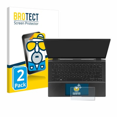 BROTECT - Screenprotector voor ASUS ZenBook Flip 14 UX463FA (Touch Trackpad) - Folie Beschermfolie matte 2 Stuks