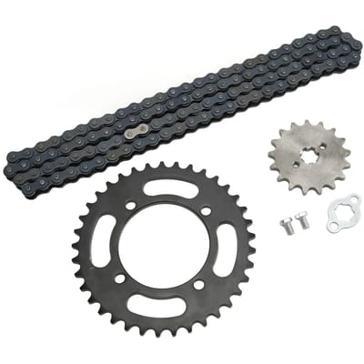 420 Ketting 155mm 37T Achter 420 17T Voor Tandwiel Universeel voor 50cc tot 125cc Dirt Mini Bikes ATV Go Kart