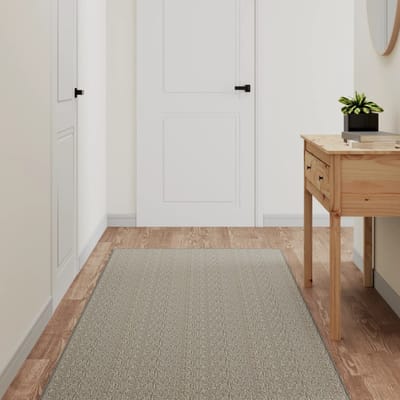 vidaXL - Tapijtloper - 80x200 - cm - sisal-look - platina