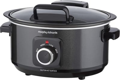 Slowcooker 6.5L met Scharnierend Deksel - Gezonde Maaltijden Koken