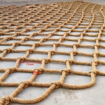 Klimnet voor volwassenen - Speelnet stevig - Buiten klimmen - 6mm dik 10cm maas - 1x3 meter