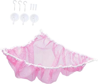 Speelgoed Hangmat - Knuffel Opberger - Kinderkamer Organiseren - Geen Frame Nodig - 180x120x120cm - Roze