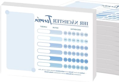 Afspraakkalender in blauw voor artsen en therapeuten - Perfect voor planning en organisatie