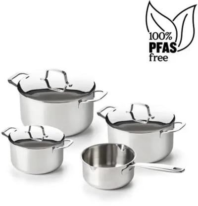Beka - Pannenset Maestro - 4-delig - 1x steelpan 16cm 1x kookpan 16cm 1x kookpan 20cm 1x kookpan 24cm
