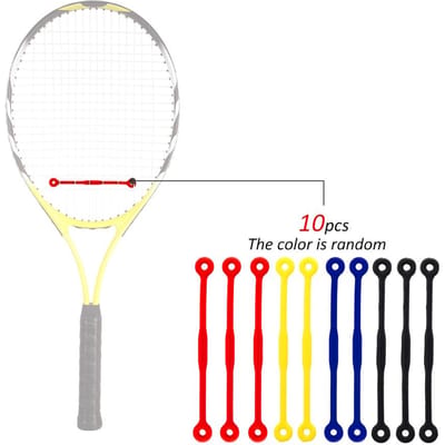 Amortisseur de Tennis en Silicone pour raquette de Tennis, 10 pièces, bandes absorbant les vibrations et réduisant les chocs