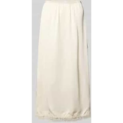Midirok van viscose met kant