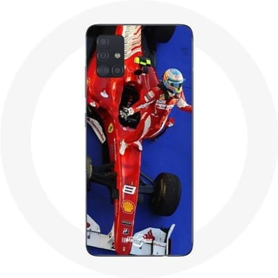 Hoesje - MANIACASE - Samsung Galaxy A51 - Formule 1 - Fernando Alonso - Rood rood