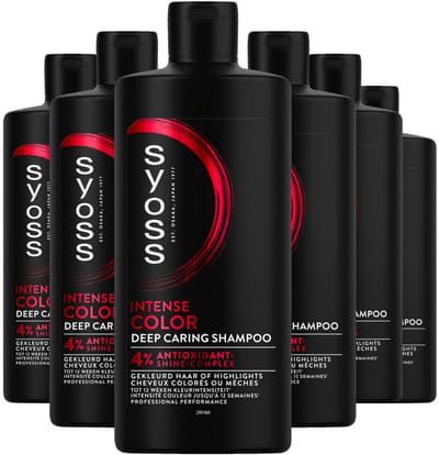 Syoss Color - Shampoo - Gekleurd Haar - Beschermt en Behoudt de Haarkleur - Zachte Reiniging - Glans - Voordeelverpakking - 6x440ml