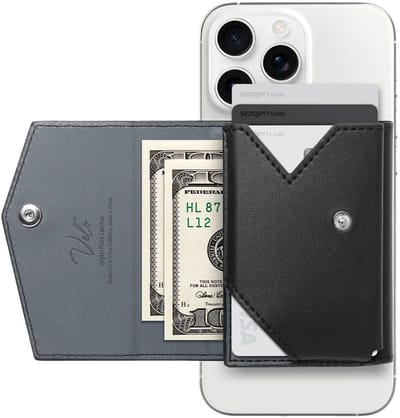 Spigen Valentinus Pro MagFit - Magnetische Kaarthouder voor Pasjes - Compatibel met MagSafe - Pasjeshouder voor 3 Kaarten - Ook geschikt voor Google Pixel MagSafe Hoesjes - Zwart