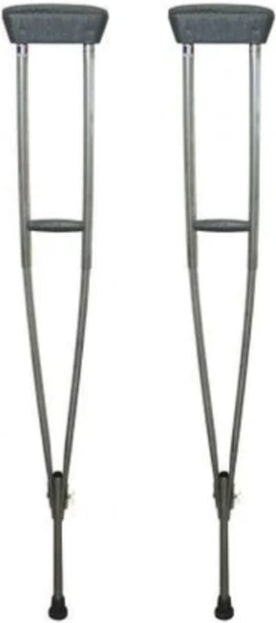 Vilgo Verstelbare Okselkrukken – Aluminium Loopkrukken – Hoogte Verstelbaar 105-150 cm – Lichtgewicht Krukken – Extra Stabiele Loopondersteuning – Set van 2