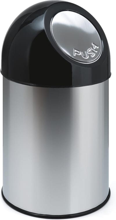 V-Part Pushbin Prullenbak - 30 l - RVS