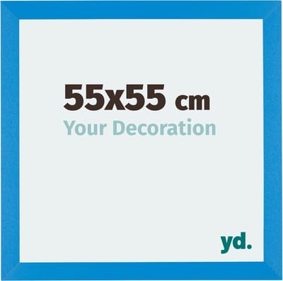 Your Decoration - Fotolijst 55x55 cm - MDF - Helder Blauw - Mura