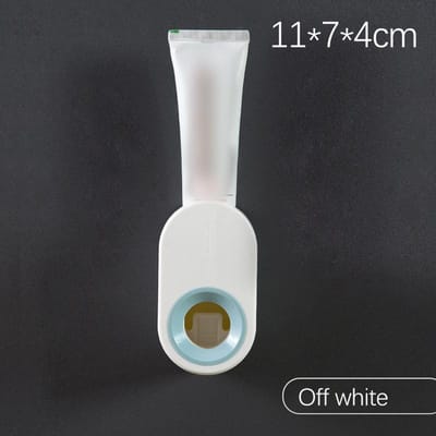 Distributeur de Dentifrice sans poinçonnage, aspiration murale en plastique, presse-Dentifrice automatique, outils créatifs pour porte-brosse à dents de salle de bain black