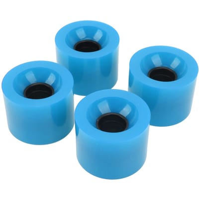 4PCS Roues de Skateboard en PU Remplacement Faible Bruit Multifonctionnel Surf de Terre Roulettes bleu