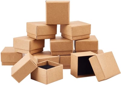 Juwelendoosjes - 48 stuks - Ideaal voor sieraden - 4 x 4 x 2,8 cm - Perfect voor cadeauverpakking - Bescherm je sieraden