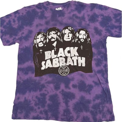 Black Sabbath - Band & Logo Heren T-shirt - S - Paars