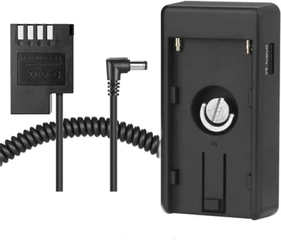 Accu Adapter Plaat - Dummy Batterij Kit - Langere Opnametijd - Universele Montagemogelijkheden - 7.2-8.4V - Zwart