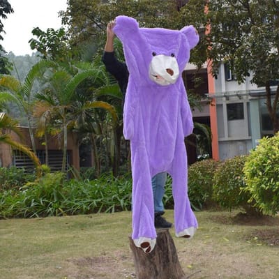 100-260cm Reusachtige Knuffelbeer Pluche Speelgoed Zachte Huidjas Perfect Verjaardags Valentijns Cadeau voor Meisjes Kinderen 100cm paars