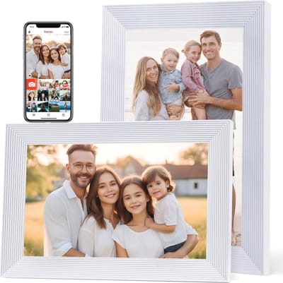 10,1 inch Smart WiFi Digitale Fotolijst met 32 GB Opslag - Gebruiksvriendelijke App voor Foto's en Video's Delen