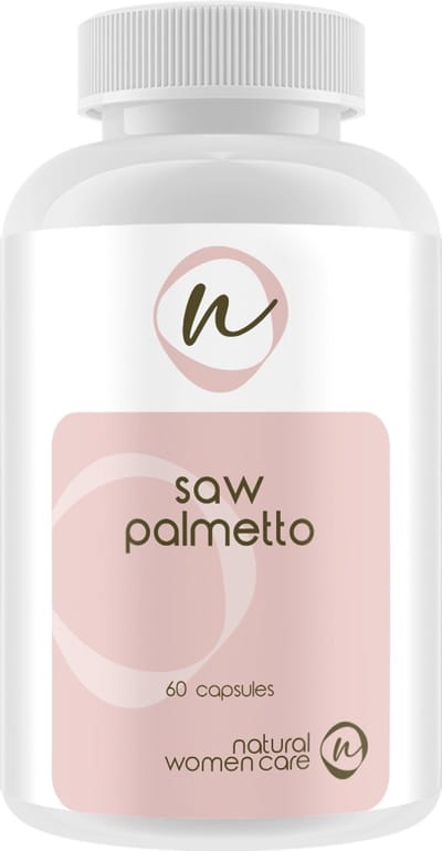 Natural Women Care - Saw Palmetto - Bij androgene alopecia, haaruitval - Met zink voor een betere werking