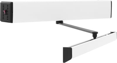 Elektrische Deuropener - Automatische Deuraandrijving - Soepel Deuren Openen - Verstelbare Openingstijd - 52x8.2x9.5 cm - Zilver