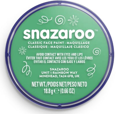 Snazaroo 1118444 - Bright Green - 18ml Aqua Schmink & Kinderschmink voor Kinderen en Volwassenen