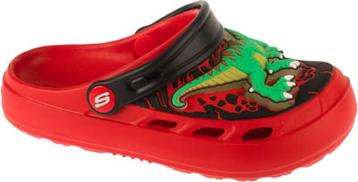 Skechers Foamies: Swifters - T-Rex-Brights, voor een jongen, Rood, Slippers, maat: 28