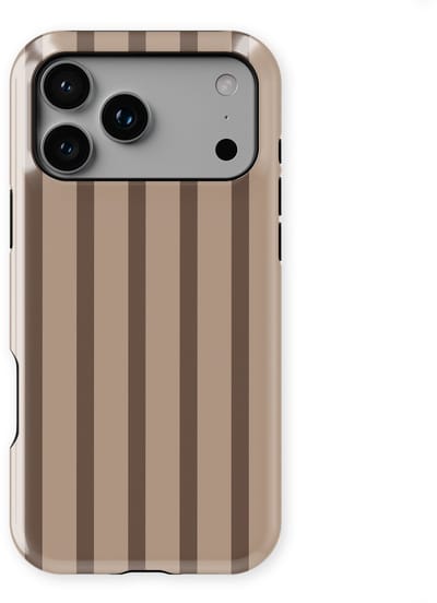 DripCase Gestreept Hoesje geschikt voor iPhone 17 Pro | Backcover met Mag | Stripes Motief | Trendy Case geschikt voor iPhone 17 Pro met Strepen Truffle Touch