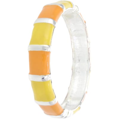 Behave - Bangle oranje geel - goudkleur - kleurrijke zomerstijl