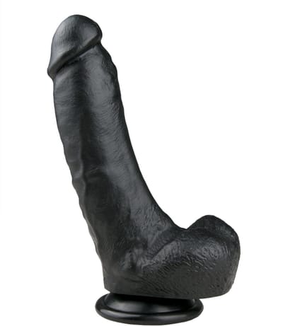 EasyToys - Realistische Dildo met Balzak - Dildo met Zuignap - 20 cm - Dildo's - Sex Toys voor Vrouwen en Mannen - Dildo Mannen Anaal - Zwart