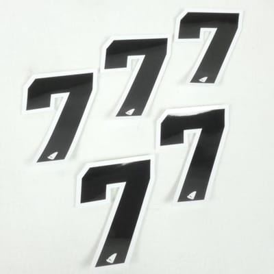 Autocollant stickers UFO pour Auto Numero 7 noir 130x95mm Neuf