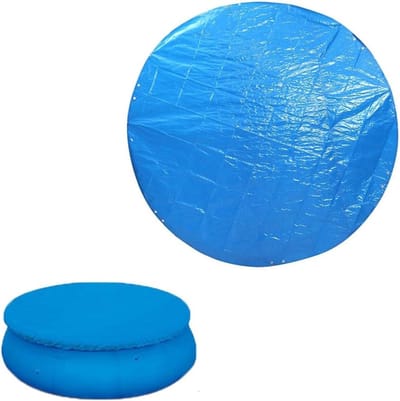 Ronde 10FT Zonne-zwembadafdekking, Beschermende Cover voor Paddling Pools, Waterdicht en Stofbestendig