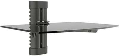 Multimedia Wandrek voor TV, DVD, Blu-Ray en Gameconsoles - Veiligheidsglas en Kabelbeheer