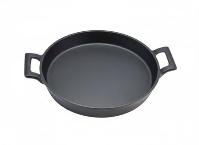 Cookinglife Koekenpan Cast Iron - Gietijzeren koekenpan ø 20 cm - Ideaal voor oven- en braadgerechten - Duurzaam en robuust - Geschikt voor gas, elektrisch, inductie - Gietijzer - 200 x 30 mm - Keukengerei - Koken en bakken