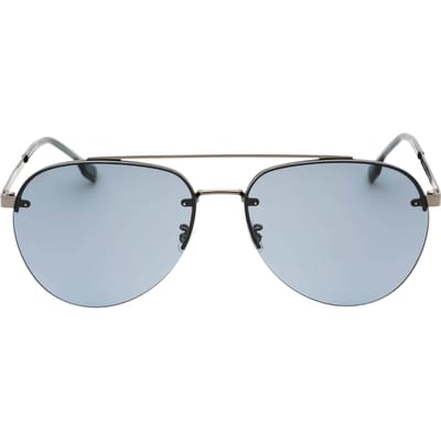 Hugo Boss grijze lens donker ruthenium grijze zonnebril