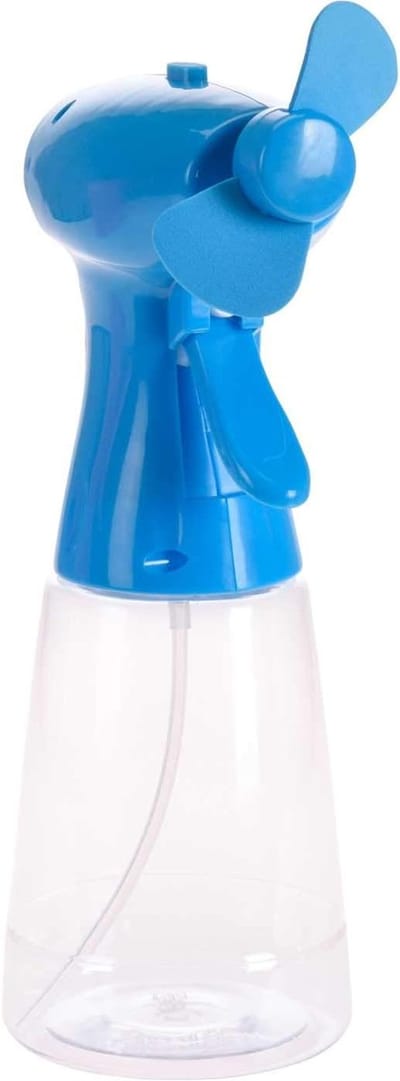 Water spray fan 350 ml - hoogte 22 cm - diverse kleuren - verkoelende verfrissing voor warme dagen - SnelShoppen